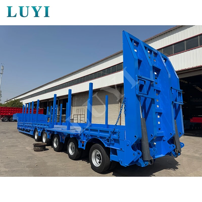 5-axle 60-ton Heavy-duty Low-bed Truck, Retractable Low-bed Semi-trailer suppliers 5-axle 60-ton Heavy-duty Low-bed Truck, Retractable Low-bed Semi-trailer suppliers