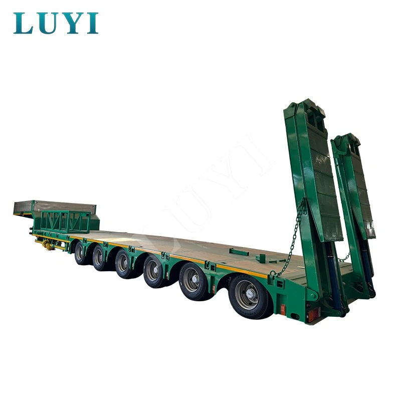 6-axle 100-ton Low-bed Semi-trailer price 6-axle 100-ton Low-bed Semi-trailer price
