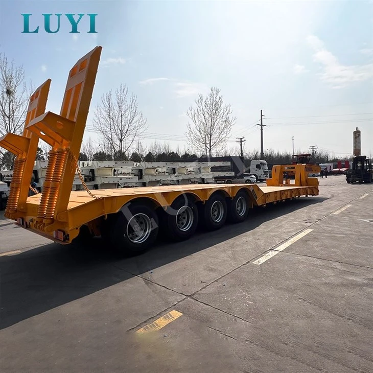 Professional Four Axle Gooseneck Lowbed Supplier price